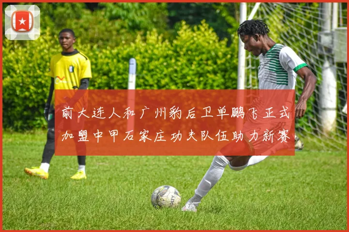 前大连人和广州豹后卫单鹏飞正式加盟中甲石家庄功夫队伍助力新赛季